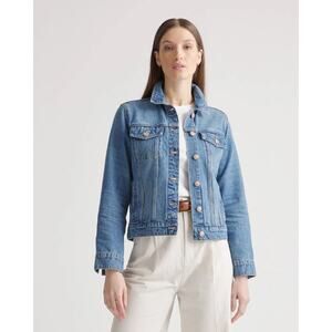 NWOT Quince 100% Cotton Large Denim Jean Jacket